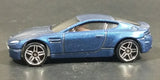 2008 Hot Wheels All Stars Aston Martin V8 Vantage Metallic Dark Blue Die Cast Toy Car Vehicle - Treasure Valley Antiques & Collectibles