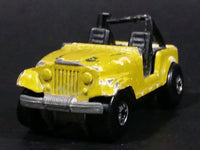 1986 Hot Wheels Color Racers Jeep CJ-7 Yellow Green Die Cast Toy Car Vehicle - Treasure Valley Antiques & Collectibles