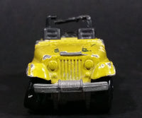 1986 Hot Wheels Color Racers Jeep CJ-7 Yellow Green Die Cast Toy Car Vehicle - Treasure Valley Antiques & Collectibles