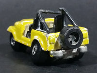 1986 Hot Wheels Color Racers Jeep CJ-7 Yellow Green Die Cast Toy Car Vehicle - Treasure Valley Antiques & Collectibles