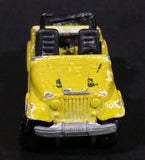 1986 Hot Wheels Color Racers Jeep CJ-7 Yellow Green Die Cast Toy Car Vehicle - Treasure Valley Antiques & Collectibles