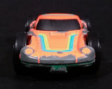 Vintage LTI Orange and Army Green Double Sided Die Cast Toy Race Flip Car Vehicle - Treasure Valley Antiques & Collectibles