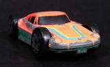 Vintage LTI Orange and Army Green Double Sided Die Cast Toy Race Flip Car Vehicle - Treasure Valley Antiques & Collectibles