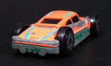 Vintage LTI Orange and Army Green Double Sided Die Cast Toy Race Flip Car Vehicle - Treasure Valley Antiques & Collectibles
