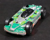 Vintage LTI Orange and Army Green Double Sided Die Cast Toy Race Flip Car Vehicle - Treasure Valley Antiques & Collectibles