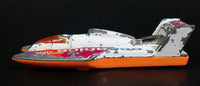 2000 Hot Wheels Forces of Nature Hydroplane White Die Cast Toy Speed Boat Oceanic One Research Vehicle - Treasure Valley Antiques & Collectibles