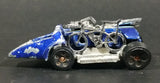 2007 Hot Wheels Wild Things Motor Psycho / Popcycle Dark Blue Die Cast Toy Car Vehicle - Treasure Valley Antiques & Collectibles