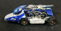 2007 Hot Wheels Wild Things Motor Psycho / Popcycle Dark Blue Die Cast Toy Car Vehicle - Treasure Valley Antiques & Collectibles