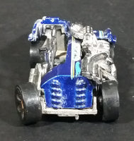 2007 Hot Wheels Wild Things Motor Psycho / Popcycle Dark Blue Die Cast Toy Car Vehicle - Treasure Valley Antiques & Collectibles