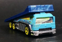 2013 Hot Wheels City Works Back Slider Truck Light Blue Die Cast Toy Car Vehicle - Treasure Valley Antiques & Collectibles