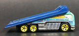 2013 Hot Wheels City Works Back Slider Truck Light Blue Die Cast Toy Car Vehicle - Treasure Valley Antiques & Collectibles