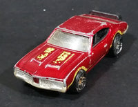 2010 Hot Wheels Hot Auction Olds 442 Metallic Red Die Cast Toy Muscle Car Vehicle - Treasure Valley Antiques & Collectibles