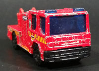 Rare Version 2002 Matchbox Dennis Sabre Ladder Truck Red Die Cast Toy Car Emergency Vehicle - Treasure Valley Antiques & Collectibles