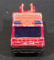 Rare Version 2002 Matchbox Dennis Sabre Ladder Truck Red Die Cast Toy Car Emergency Vehicle - Treasure Valley Antiques & Collectibles