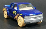 2008 Matchbox 1999 Chevrolet Silverado Truck Bros. Farms Blue Die Cast Toy Car Vehicle - Treasure Valley Antiques & Collectibles