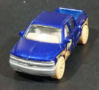 2008 Matchbox 1999 Chevrolet Silverado Truck Bros. Farms Blue Die Cast Toy Car Vehicle - Treasure Valley Antiques & Collectibles