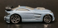 2004 Hot Wheels Tooned Mercy Breaker Light Silver Blue Die Cast Toy Car Vehicle - McDonald's Happy Meal