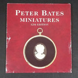 Peter Bates Limited Edition Blue White Flower Cameo in Black Hibiscus Pendant In Box - From The Miniature World of Peter Bates - Treasure Valley Antiques & Collectibles
