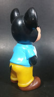 Vintage Walt Disney Productions Mickey Mouse Rubber Squeeze Toy with Turning Head - Made in Hong Kong - Treasure Valley Antiques & Collectibles