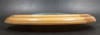 Round Decorative Wooden Framed Battery Operated 11" Quartz Clock Made in China 0401 - Treasure Valley Antiques & Collectibles