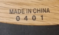 Round Decorative Wooden Framed Battery Operated 11" Quartz Clock Made in China 0401 - Treasure Valley Antiques & Collectibles
