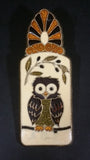 Vintage Greek Enamel & Bronze Owl and Ship Book Paper Clip By Smaltotex - Treasure Valley Antiques & Collectibles