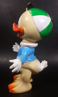 Vintage Original 1962 Elephantino Walt Disney Productions Racing Track Louie Duck 10" Rubber Squeezable Toy Figure - Treasure Valley Antiques & Collectibles