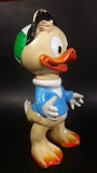 Vintage Original 1962 Elephantino Walt Disney Productions Racing Track Louie Duck 10" Rubber Squeezable Toy Figure - Treasure Valley Antiques & Collectibles