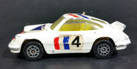 Vintage 1970s Corgi Juniors Porsche Carrera #4 White Die Cast Toy Race Car Vehicle Made in Great Britain - Treasure Valley Antiques & Collectibles