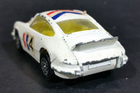 Vintage 1970s Corgi Juniors Porsche Carrera #4 White Die Cast Toy Race Car Vehicle Made in Great Britain - Treasure Valley Antiques & Collectibles