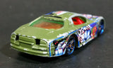 2003 Hot Wheels Anime Series Olds Aurora GTS-1 Flat Dark Green Olive Die Cast Toy Car Vehicle - Treasure Valley Antiques & Collectibles