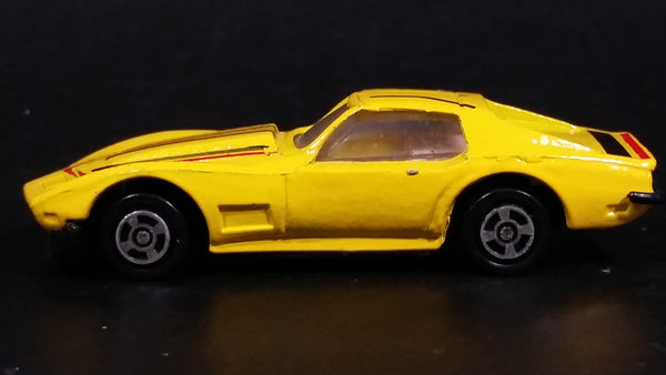 Vintage Yatming Speed Wheels Chevrolet Corvette Yellow Die Cast Toy Muscle Car Vehicle - Treasure Valley Antiques & Collectibles