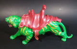 Vintage 1981 Masters of the Universe He Man Green Battle Cat w/ Saddle Toy Action Figure - Treasure Valley Antiques & Collectibles