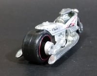 2005 Hot Wheels First Editions Realistix Airy 8 Metalflake Silver Motorcycle Die Cast Toy Vehicle - Treasure Valley Antiques & Collectibles