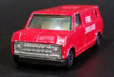 Vintage Yat Ming Red Fire Brigade Van No. 1501 Die Cast Toy Car Emergency Rescue Vehicle - Treasure Valley Antiques & Collectibles