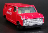 Vintage Yat Ming Red Fire Brigade Van No. 1501 Die Cast Toy Car Emergency Rescue Vehicle - Treasure Valley Antiques & Collectibles