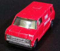 Vintage Yat Ming Red Fire Brigade Van No. 1501 Die Cast Toy Car Emergency Rescue Vehicle - Treasure Valley Antiques & Collectibles