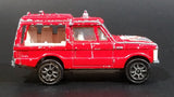 1980 Majorette Range Rover Rescue Team  Red No. 246 1/60 Scale Die Cast Toy Car Emergency Vehicle w/ Hitch - Treasure Valley Antiques & Collectibles