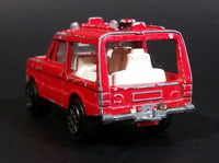 1980 Majorette Range Rover Rescue Team  Red No. 246 1/60 Scale Die Cast Toy Car Emergency Vehicle w/ Hitch - Treasure Valley Antiques & Collectibles