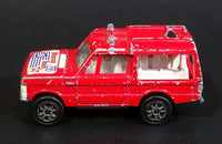 1980 Majorette Range Rover Rescue Team  Red No. 246 1/60 Scale Die Cast Toy Car Emergency Vehicle w/ Hitch - Treasure Valley Antiques & Collectibles