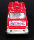 1980 Majorette Range Rover Rescue Team  Red No. 246 1/60 Scale Die Cast Toy Car Emergency Vehicle w/ Hitch - Treasure Valley Antiques & Collectibles