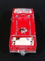 1980 Majorette Range Rover Rescue Team  Red No. 246 1/60 Scale Die Cast Toy Car Emergency Vehicle w/ Hitch - Treasure Valley Antiques & Collectibles