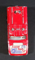 1980 Majorette Range Rover Rescue Team  Red No. 246 1/60 Scale Die Cast Toy Car Emergency Vehicle w/ Hitch - Treasure Valley Antiques & Collectibles