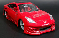 Jada Import Racer Toyota Celica Red 1/24 Scale Die Cast Toy Car Vehicle No. 50710-9 - Missing Spoiler - Treasure Valley Antiques & Collectibles