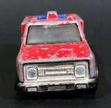 1982 Hot Wheels Flying Colors Rescue Ranger Red Fire Truck Die Cast Toy Car Vehicle - BW - Blue Lights - Treasure Valley Antiques & Collectibles