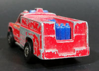 1982 Hot Wheels Flying Colors Rescue Ranger Red Fire Truck Die Cast Toy Car Vehicle - BW - Blue Lights - Treasure Valley Antiques & Collectibles