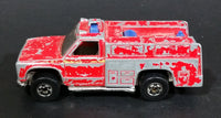 1982 Hot Wheels Flying Colors Rescue Ranger Red Fire Truck Die Cast Toy Car Vehicle - BW - Blue Lights - Treasure Valley Antiques & Collectibles