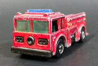 1982 Hot Wheels Fire Eater Red Fire Truck Die Cast Toy Car Vehicle - BW - Blue Lights - Treasure Valley Antiques & Collectibles