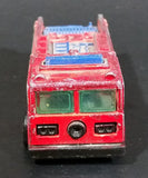 1982 Hot Wheels Fire Eater Red Fire Truck Die Cast Toy Car Vehicle - BW - Blue Lights - Treasure Valley Antiques & Collectibles