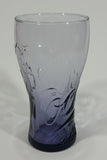 Collectible 2014 Coca-Cola Coke Soda Pop Amethyst Purple Embossed 6" Drinking Glass Cup - McDonald's - Treasure Valley Antiques & Collectibles